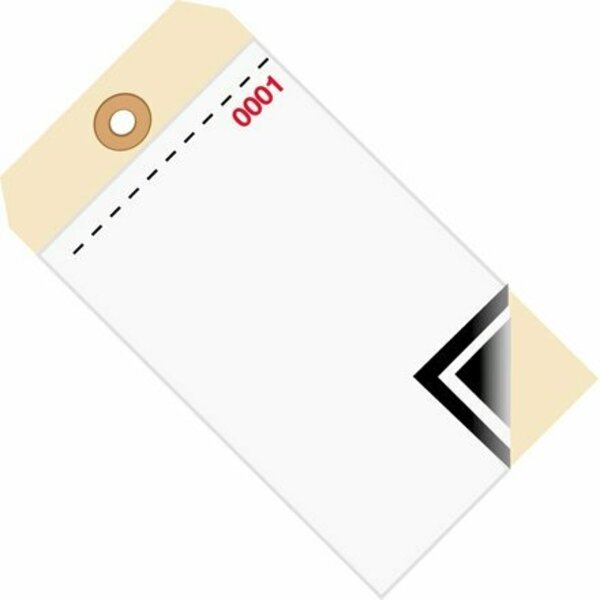 Bsc Preferred 6 1/4 x 3 1/8'' - 0000-0499 Inventory Tags 3 Part Blank w/Carbon #8, 500PK S-5977